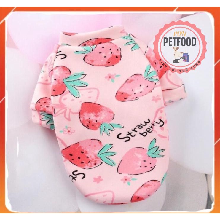 Áo mùa đông có tay nỉ bông ấm áp cho chó mèo có sz 8kg