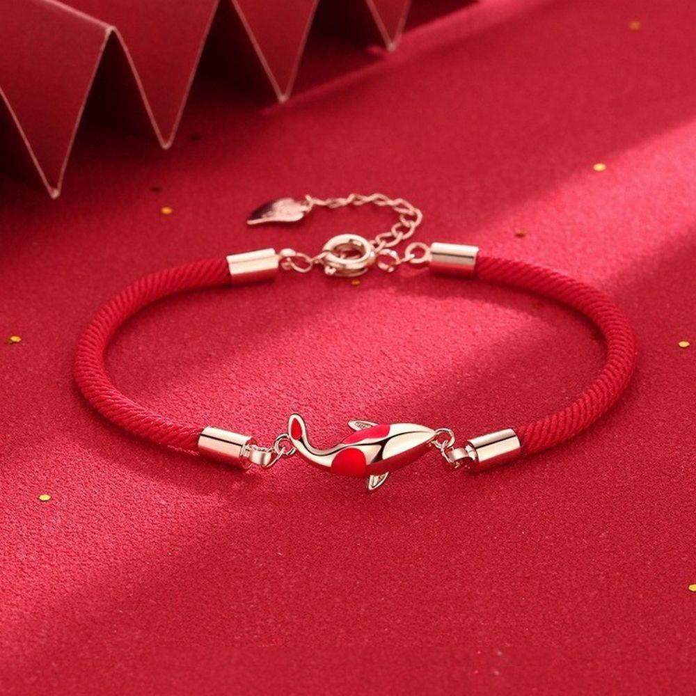 Mxgoods Vòng Cổ Dây Bện Hình Cá Koi Thanh Lịch Cổ Điển Sang Trọng Cho Nữ