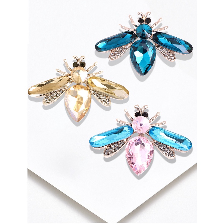 Ghim Cài Áo Hình Con Ong Đính Đá Sang Trọng Cho Nữ