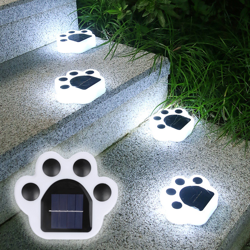 Đèn LED trang trí sân vườn hình chân gấu dễ thương