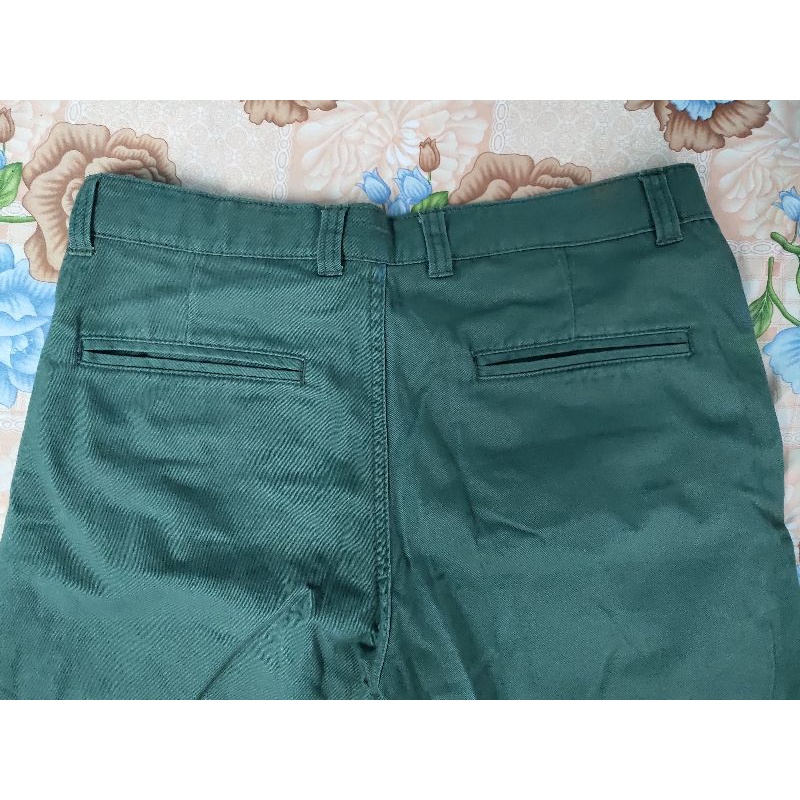 Quần khaki chinos nam xanh rêu dài