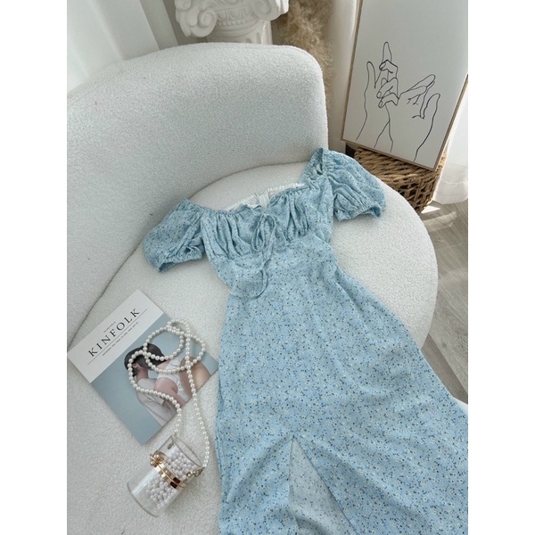 VÁY HOA XANH BIỂN