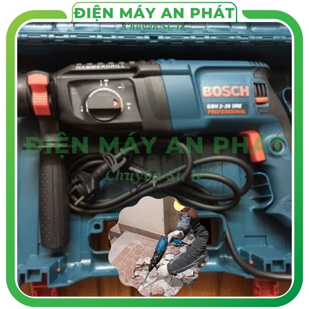 Máy khoan bê tông điện cầm tay B O S C H 2-26 chính hãng đa chức năng đục tường bê tông gỗ sắt dùng khuấy sơn giá rẻ