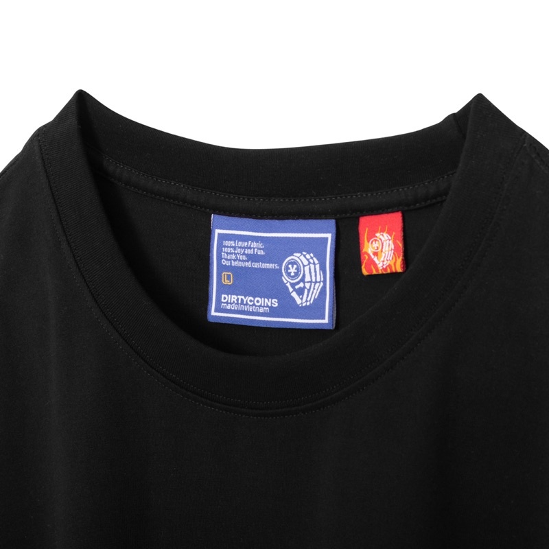 DirtyCoins x LilWuyn Print L/S T-Shirt - Black