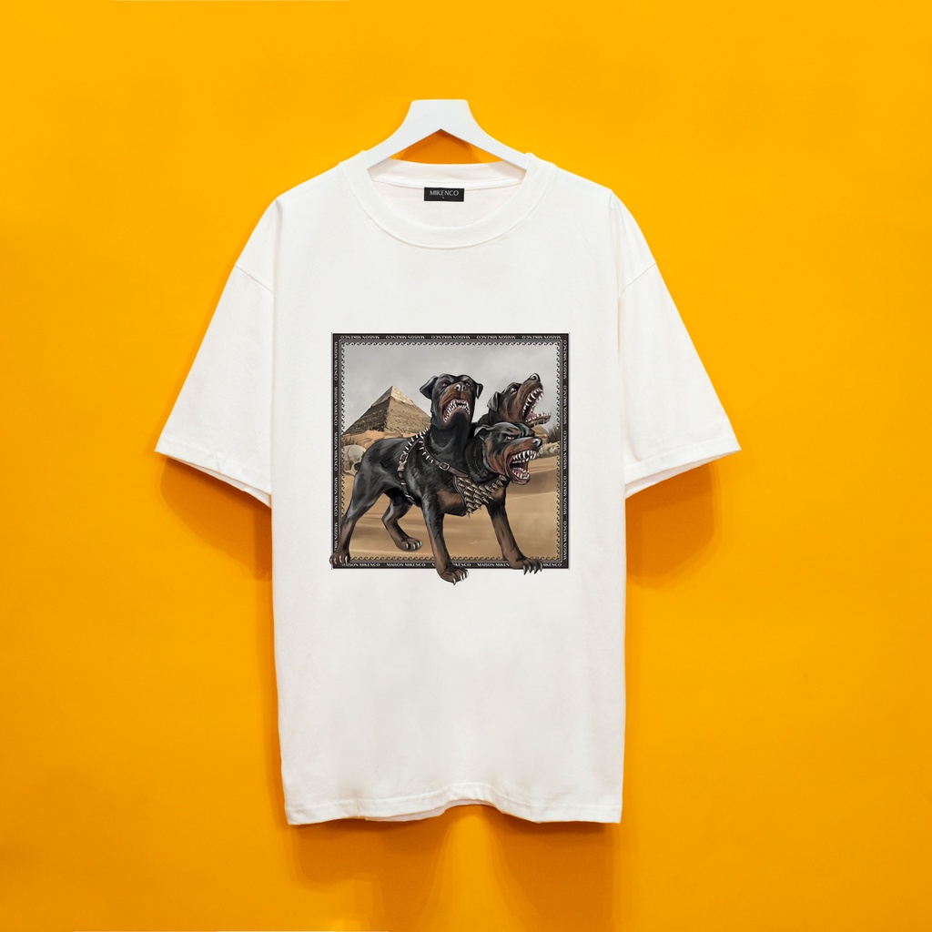 Áo Thun Mikenco Chó 3 Đầu CEBERUS TSHIRT, Áo Phông Unisex Nam Nữ