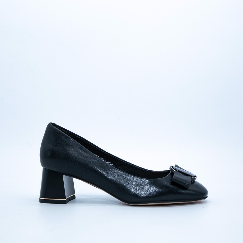 Giày cao gót vuông 5cm Aokang màu đen 192111122