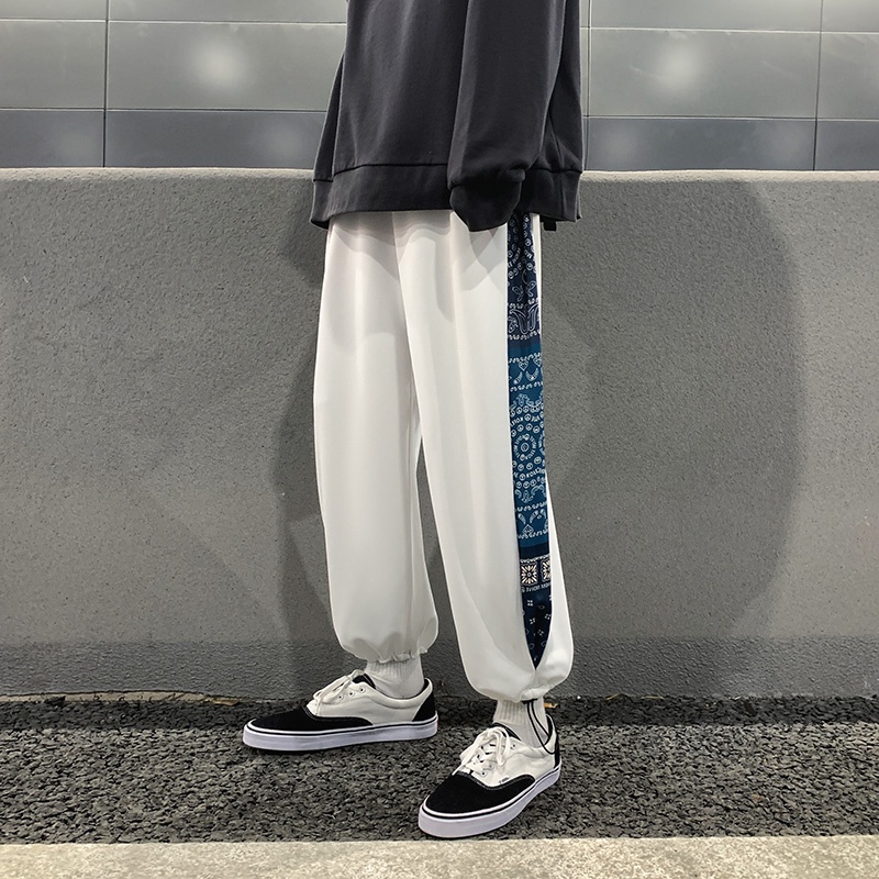 Quần ống rộng thoải mái phong cách Nhật Bản thời trang cho nam size M-3XL