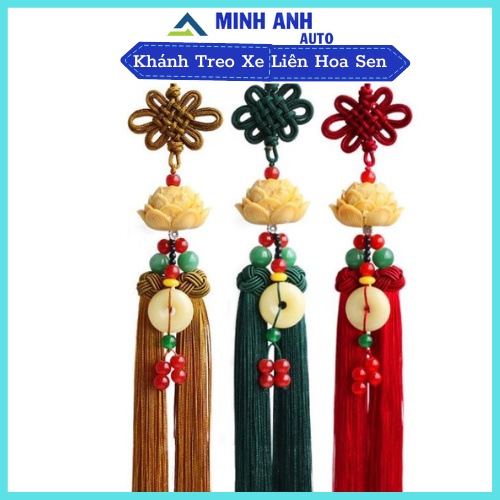 Khánh treo ô tô Liên Hoa, dây treo ô tô hình hoa sen