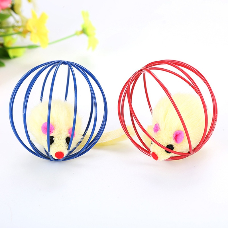 ✿ Đồ Chơi Quả Bóng Tương Tác Có Chuột Giả Trong Nhà Cho Mèo