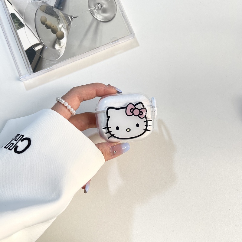 Vỏ Bọc Silicone Hello Kitty Nhiều Mẫu Mã Cho Hộp Sạc Tai Nghe Airpods pro 2 hellokitty