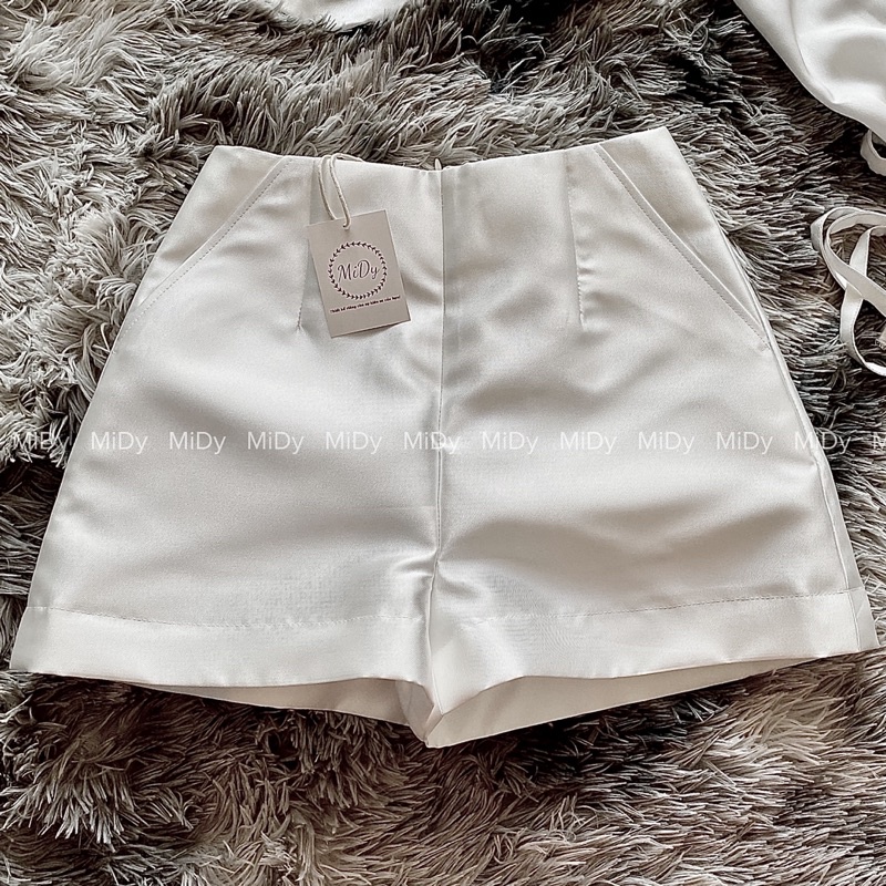 QUẦN SHORT LƯNG CAO CHẤT TAFFTA DÀY DẶN, ĐỨNG FORM MIDY.VN (hình tự chụp) | BigBuy360 - bigbuy360.vn