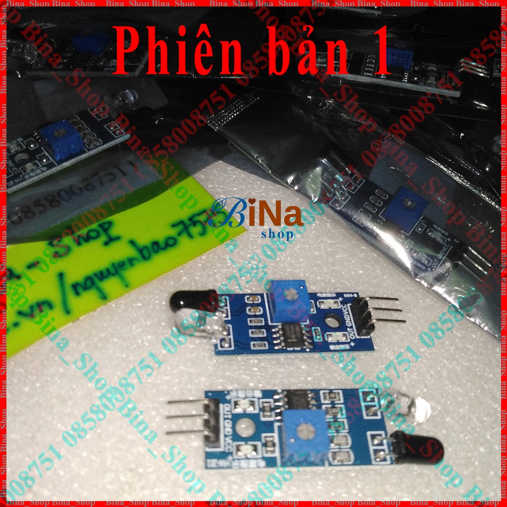 Mạch cảm biến vật cản hồng ngoại LM393 Arduino cảm biến dò đường nhiều phiên bản