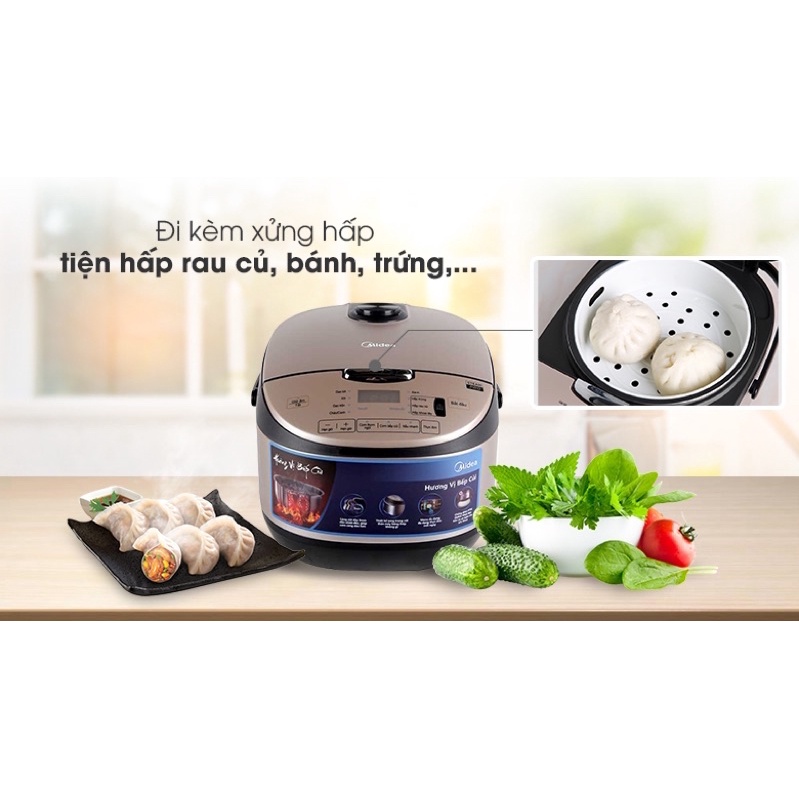 Nồi cơm điện tử media lít 8