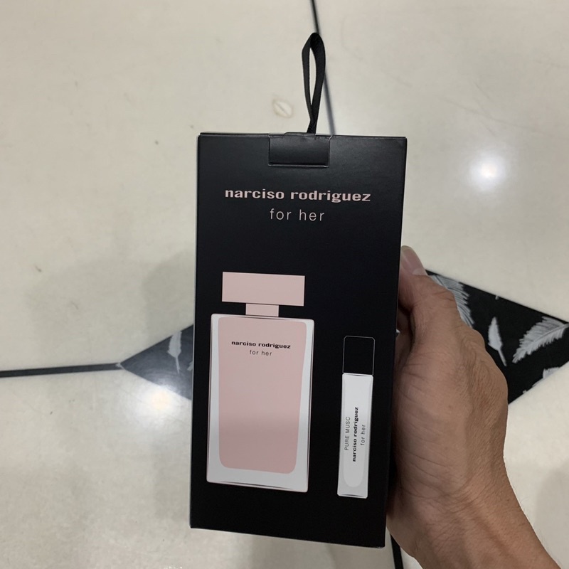 Bộ Set nước hoa Narciso Rodriguez For Her EDP 100ml + 10ml Pure Musc