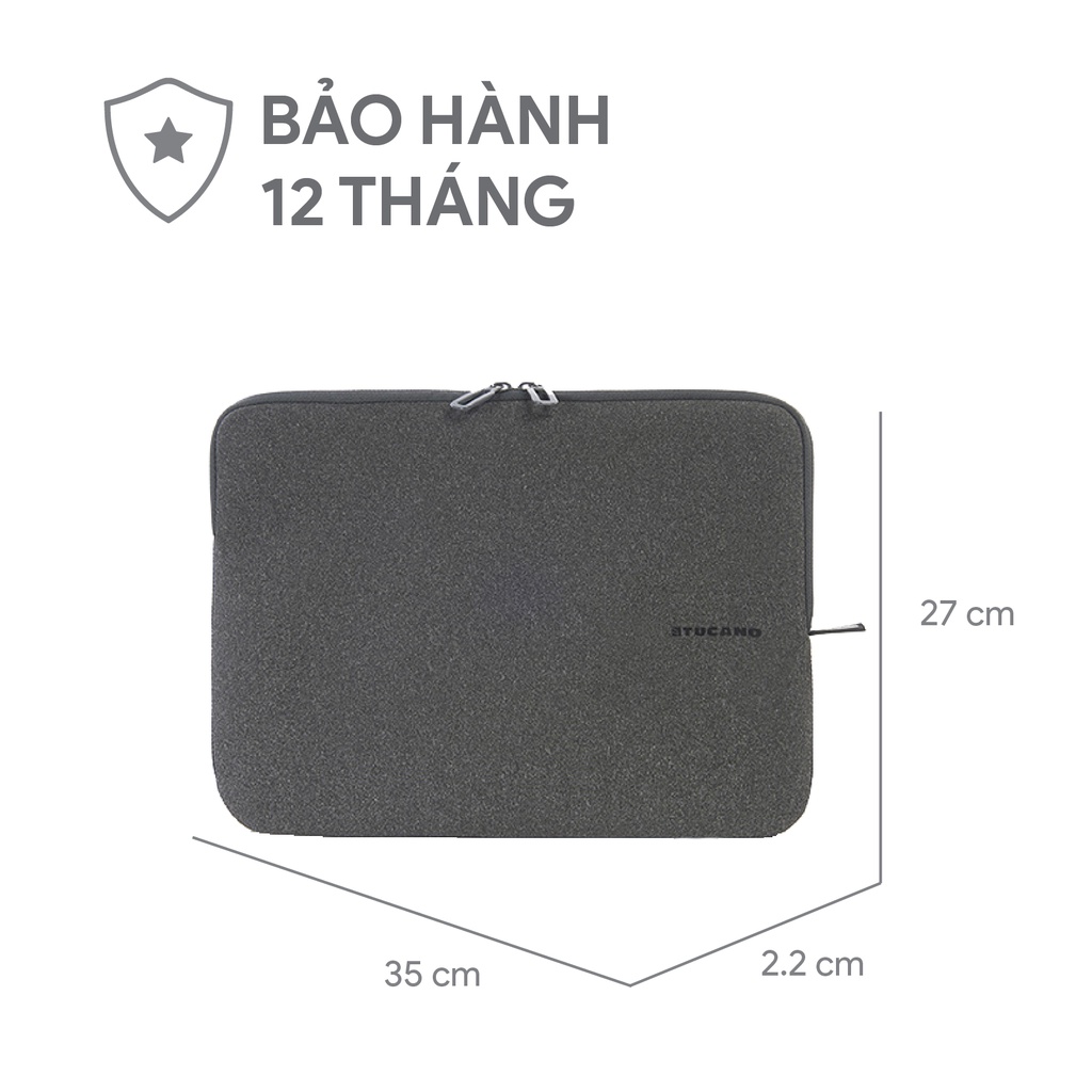 Túi chống sốc Laptop/ Macbook Tucano Melange Skin tối giản, thanh lịch 13 inch