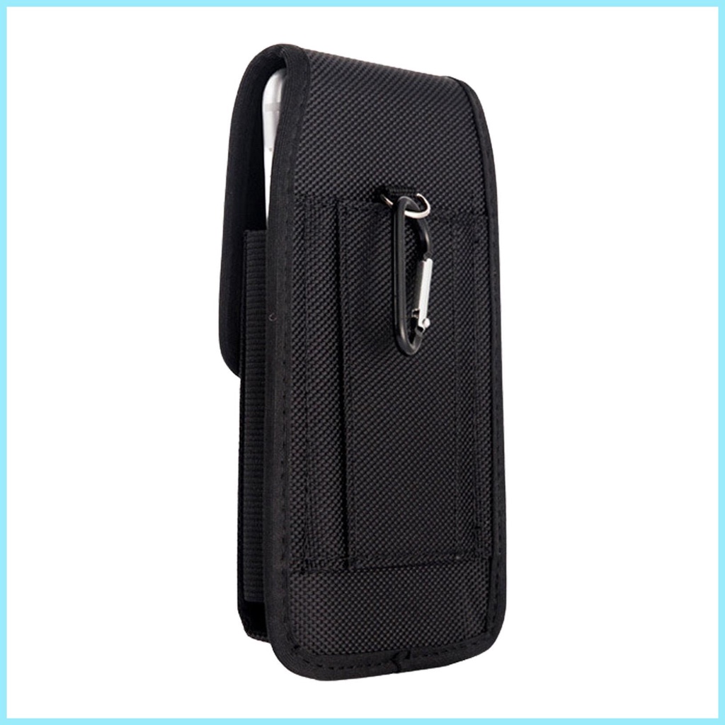 Bao Da Điện Thoại Bằng Vải Có Vòng Đeo Thắt Lưng Cho Nam