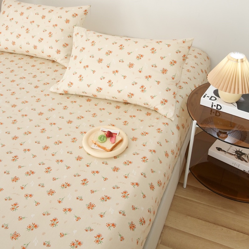 Set Ga - 2 Vỏ Gối Cotton Living Hoa Nhí, Chất Vải Mát, Thấm Mồ Hôi_shinbedding