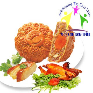 Bánh Trung Thu Kinh Đô Gà Quay Sốt XO 4 Trứng (800g)