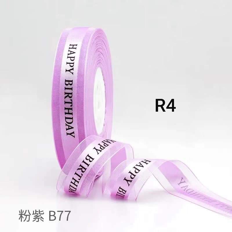 Ruy băng ren các màu, rộng 2,5cm dài 45m