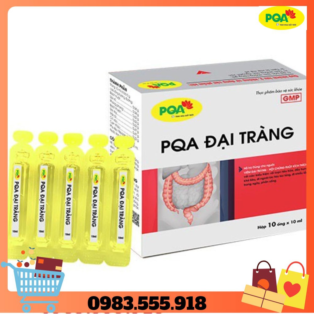 PQA ĐẠI TRÀNG ( 10 ỐNG) -  rối loạn tiêu hóa, đầy bụng khó tiêu, đi ngoài lúc táo lúc lỏng, đi nhiều lần trong ngày