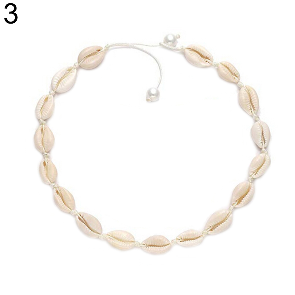 SBaby_ Women Seashell Choker Adjustable Necklace Pendant Collar Bracelet Anklet Jewelry