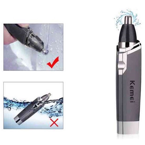 [FREESHIP] Máy Tỉa Lông Mũi Dùng Pin Tiện Lợi Kemei KM-6512.