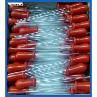 Ống nhỏ giọt bằng kính Muirotarobal- (chấm đỏ) Hộp 100 phụ kiện trang trí