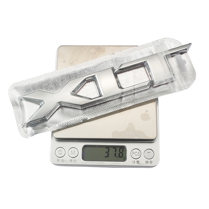 1 ❤ Logo Chữ XLT Bằng Kim Loại Mạ Chrome Trang Trí Cốp Sau Xe Hơi FORD