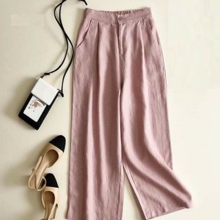 Quần ống rộng nữ sang chảnh, chất vải xô. #quanongrong, #quanxo, #quanhong, #quandai