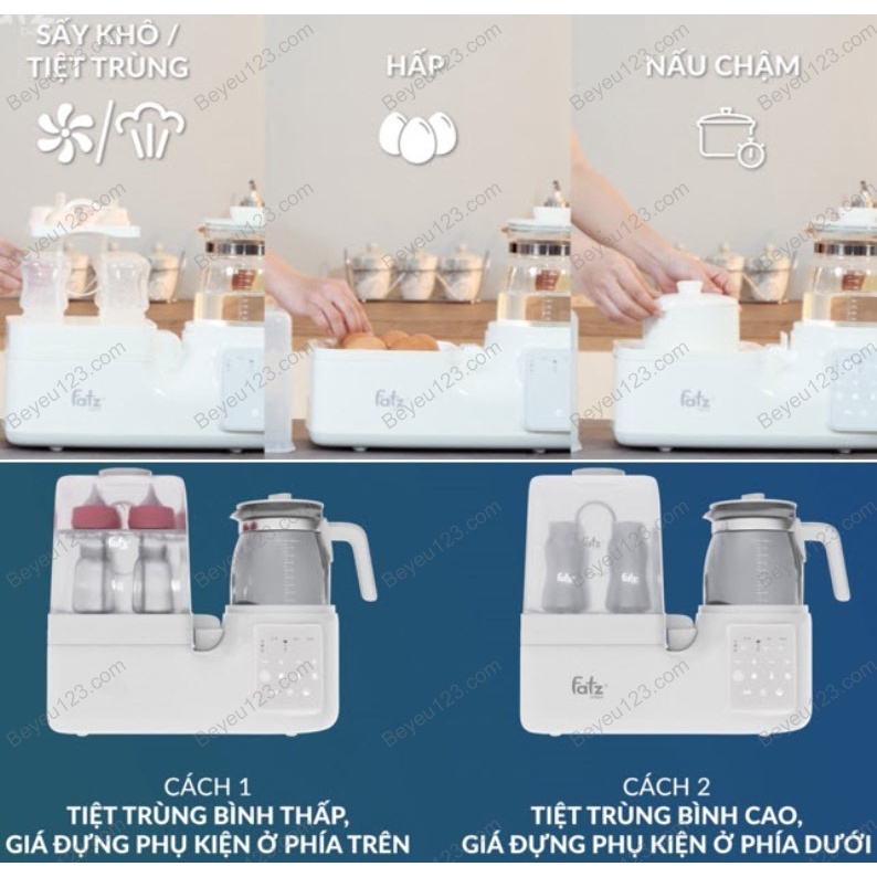 MULTIMAX 3 - Máy Hâm Sữa , Tiệt Trùng Sấy Khô, Nấu Cháo Fatzbaby Multimak - Fatz FB9322SJ