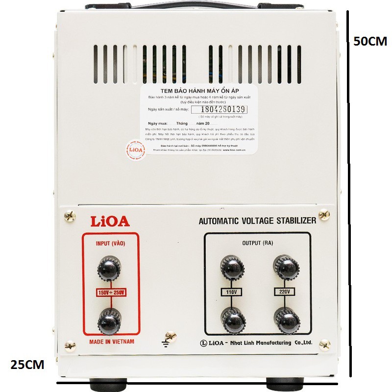 ỔN ÁP LIOA 7,5KVA DRI-7500 90V-250V|LIOA NHẬT LINH 7.5KW
