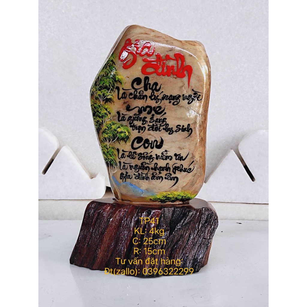 Thư pháp trên đá đa sắc 💯% tự nhiên.﻿, viết chữ thư pháp theo yêu cầu của khách hàng