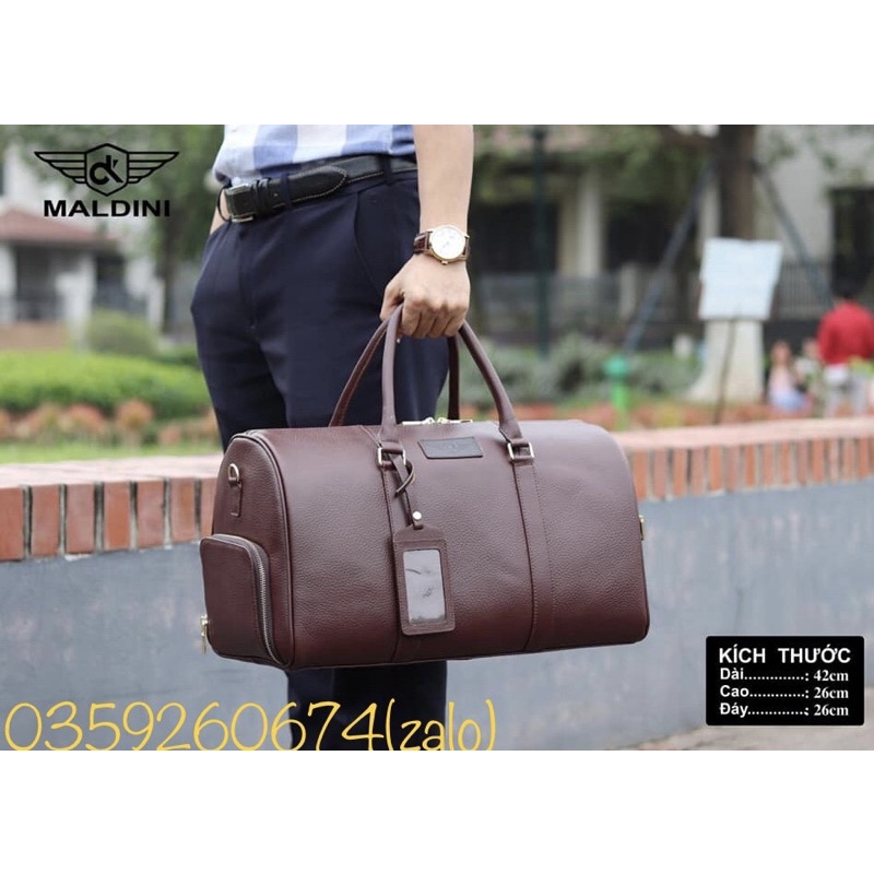 Túi Đựng Đồ Golf Da Bò Thật- Chuẩn Chính Hãng Maldini