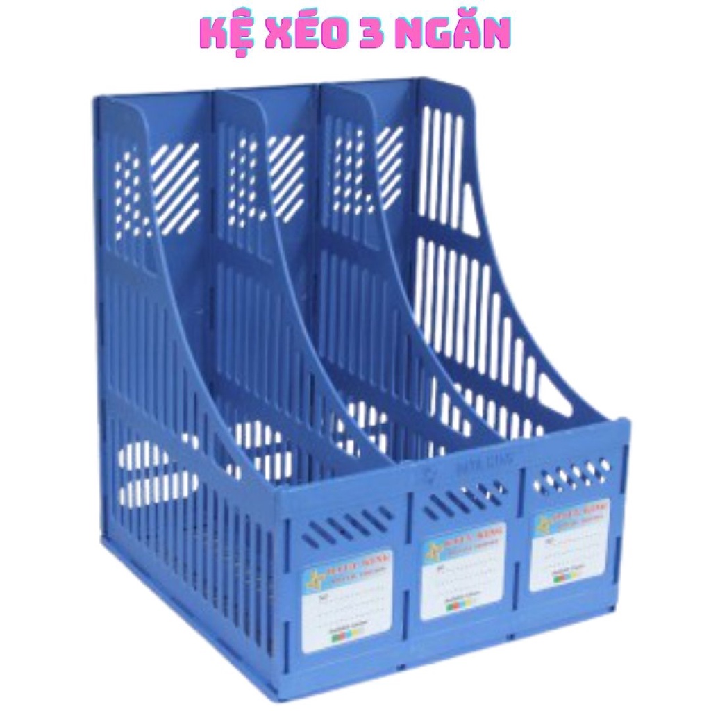 Khay đựng tài liệu nhựa 3 ngăn Kệ rổ xéo nhựa 3 ngăn file đựng tài liệu