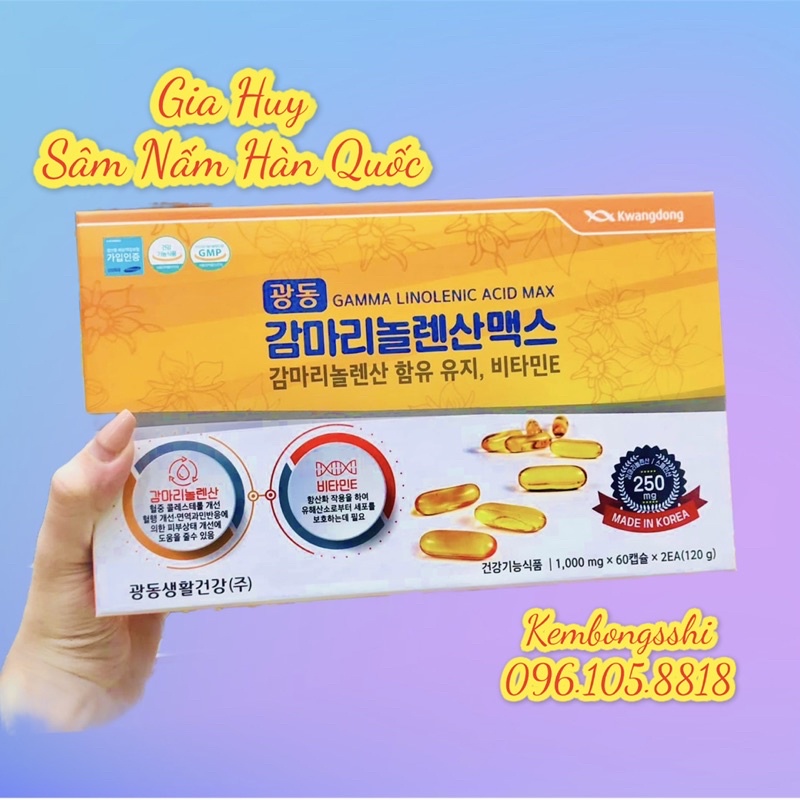 [HÀNG MỚI VỀ] Viên Uống Hoa Anh Thảo KWANGDONG Hàn Quốc