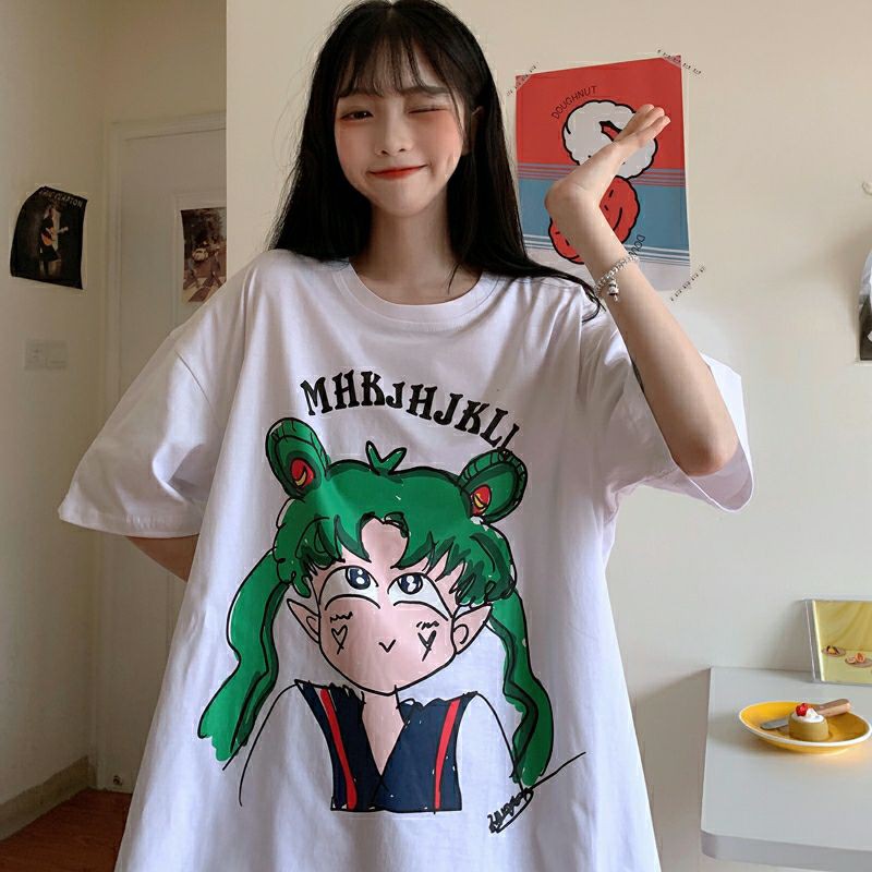 áo thun nữ form rộng unisex cute siêu dễ thương