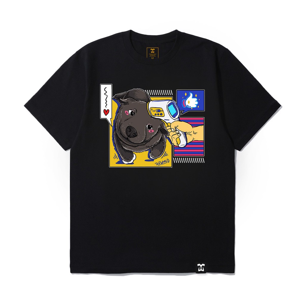 Áo thun Teeworld Dui Idol - Temperature Check Nam Nữ Trắng Đen Form Rộng Unisex