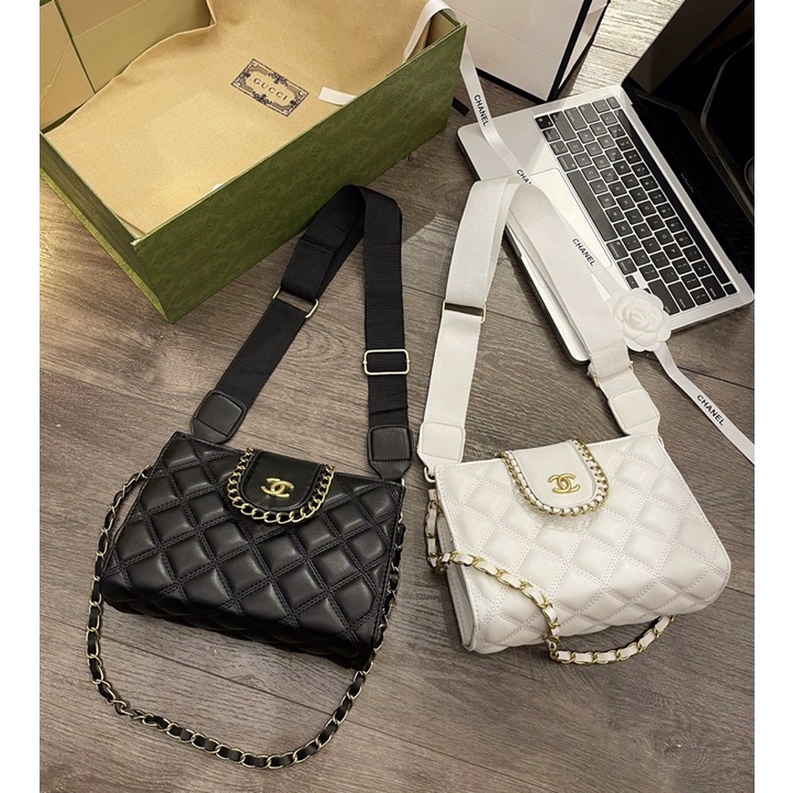 Túi xách nữ cha.nel viền xích hàng xịn nhiu ngăn tiện dụng hot trend siêu xinh