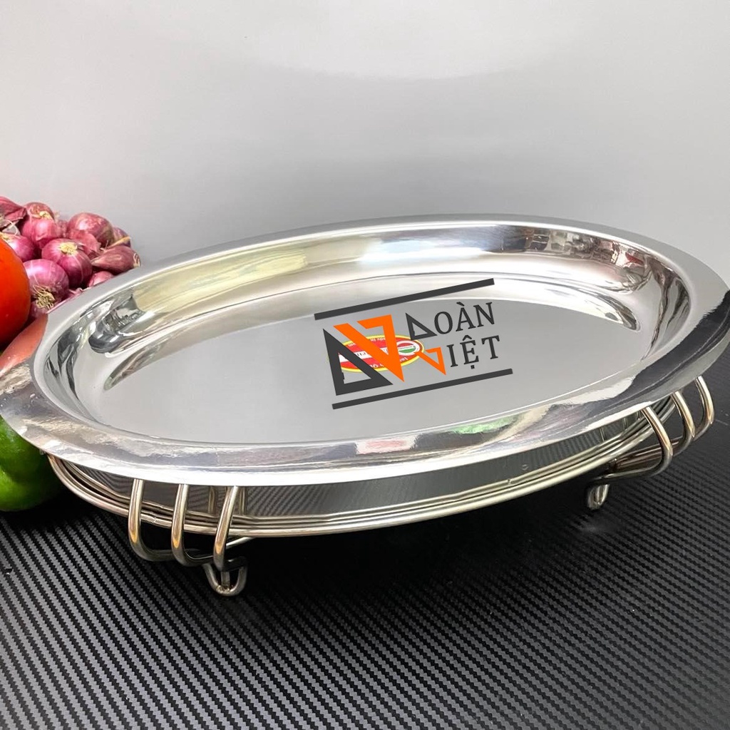 Dĩa Hột Xoài Inox Cao Cấp Làm Bò Né, Bò Xào Bông Thiên Lý,Mực Né ...Kèm Bếp Cồn Inox Cao Cấp- Dụng Cụ Nhà Bếp, Nấu ăn