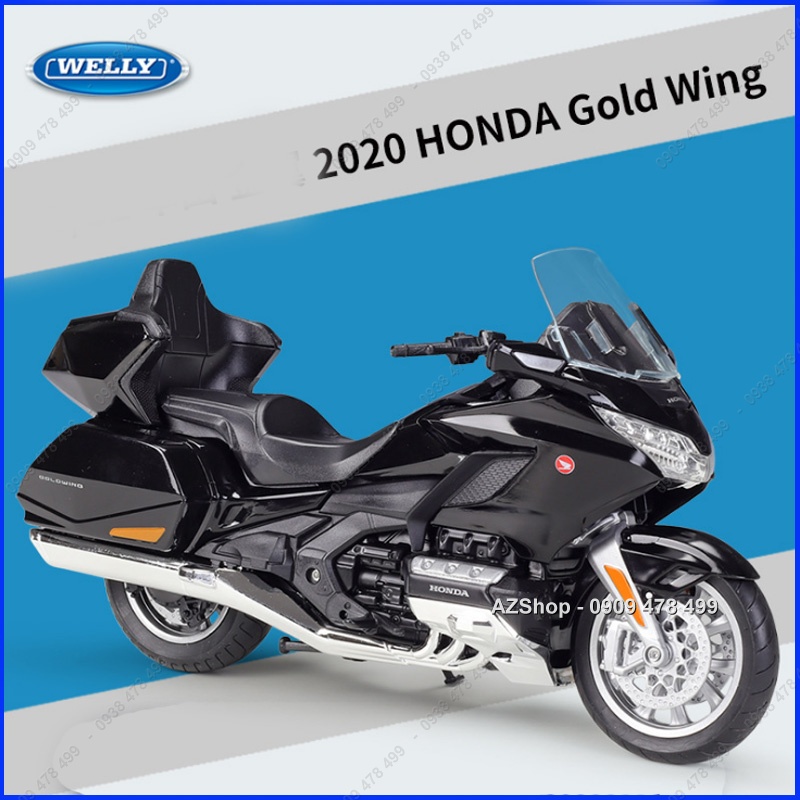 Xe Mô Hình Moto Honda Goldwing 2020 - Tỉ Lệ 1:12 - Welly
