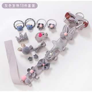 Set kẹp tóc 18 chi tiết cho bé yêu