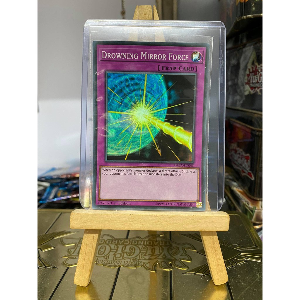 [ Dưa Hấu Yugioh ] Lá bài thẻ bài Drowning Mirror Force - Super Rare - Tặng bọc bài nhựa bảo quản