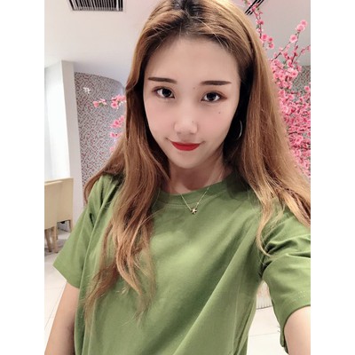 Áo Thun Trơn Xanh Rêu Size S - Size 3XL