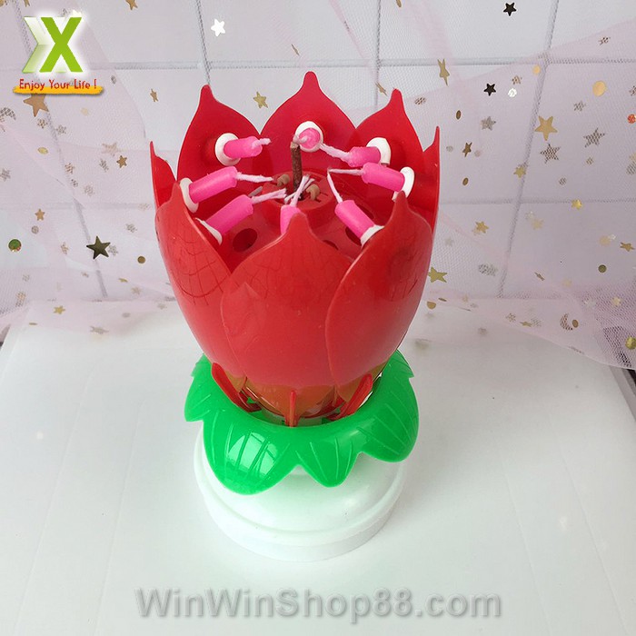 Nến sinh nhật nở hoa và phát nhạc V.2 - Muasamhot1208