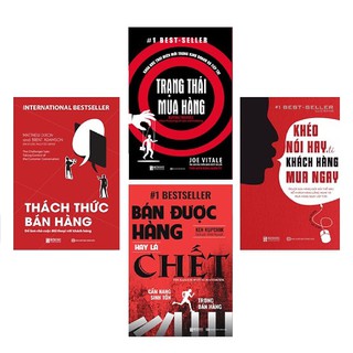 Sách - Combo 4 cuốn Sát Thủ Bán Hàng :Trạng thái mua hàng ,Bán được hàng hay là chết , Thách thức bán hàng ,Khéo Nói Hay