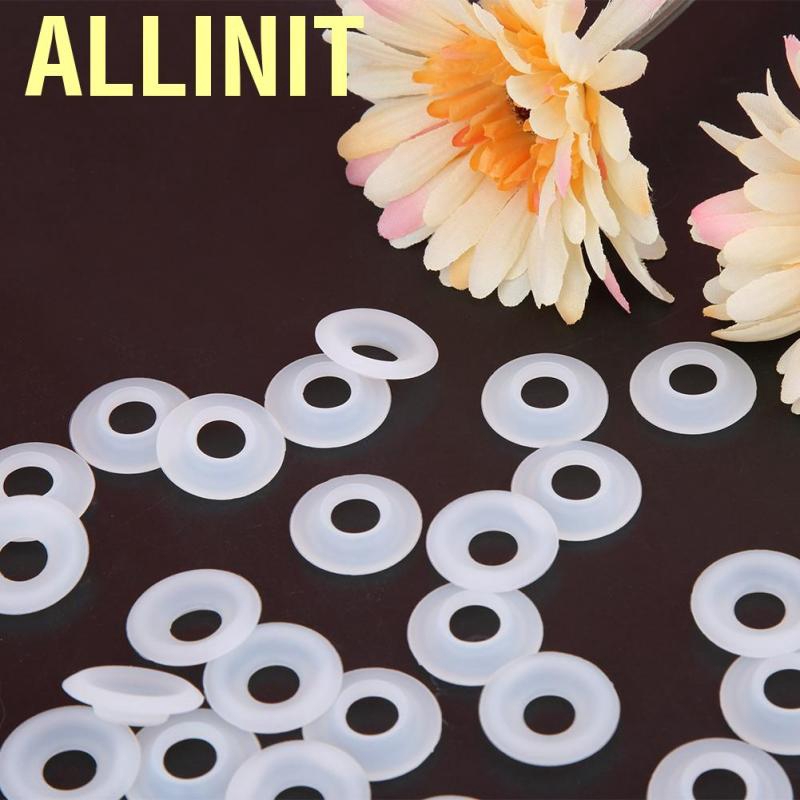 Set 25 vòng đệm chất liệu bằng silicon màu trắng của vòi rót bia