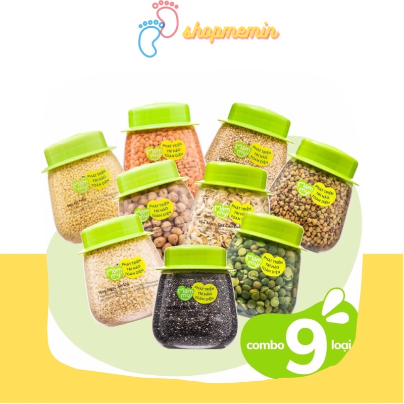 Đậu hạt hữu cơ cho bé ăn dặm: Đậu lăng đỏ, đậu gà, quinoa, yến mạch sữa, hạt chia...Mămmy