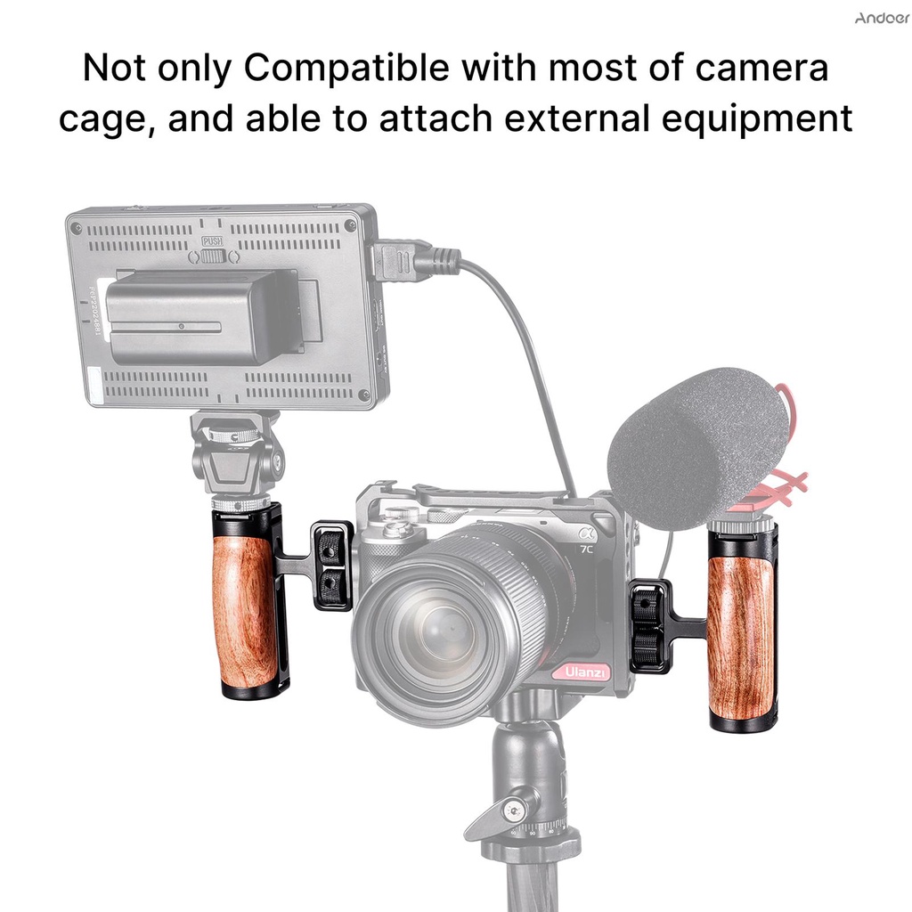 Tay Cầm Máy Ảnh Bằng Gỗ Uurig Với Lỗ Gắn 1 / 4 | BigBuy360 - bigbuy360.vn