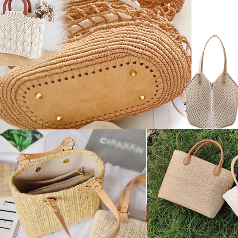 Miếng Lót Đáy Túi Xách Hình Oval Chất Liệu PU Bền Chắc 29.5*10cm Mới