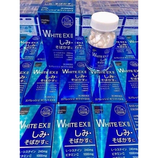 Viên Uống Hỗ Trợ  White Ex Nhật Bản-270 Viên – Hỗ Trợ Trắng Da Hiệu Quả